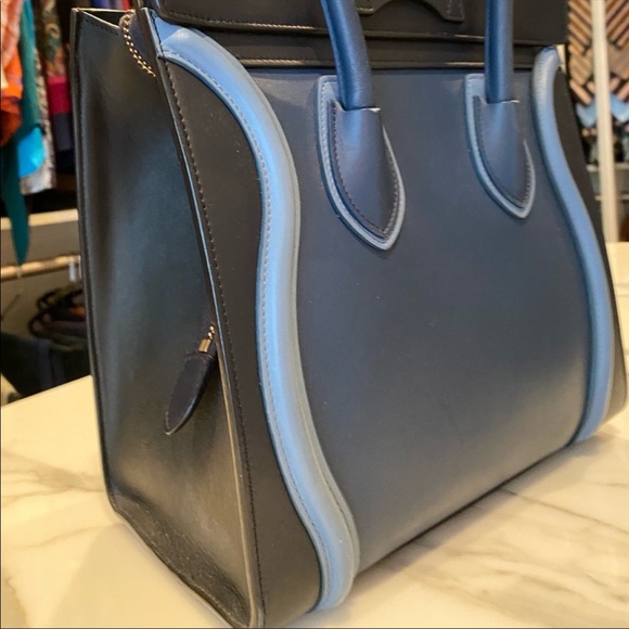 SOLD ON OTHER APP Celine Blue Multi Micro Tote - Picture 6 of 16